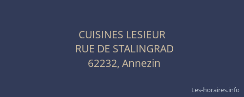 CUISINES LESIEUR