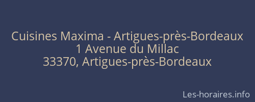 Cuisines Maxima - Artigues-près-Bordeaux