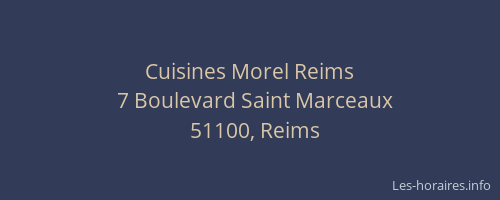Cuisines Morel Reims