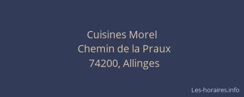 Cuisines Morel