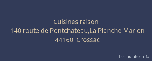 Cuisines raison