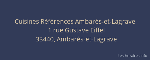 Cuisines R&eacute;f&eacute;rences Ambar&egrave;s-et-Lagrave