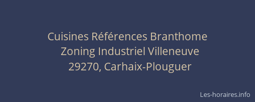 Cuisines R&eacute;f&eacute;rences Branthome