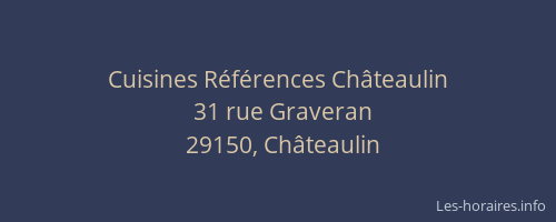 Cuisines R&eacute;f&eacute;rences Ch&acirc;teaulin