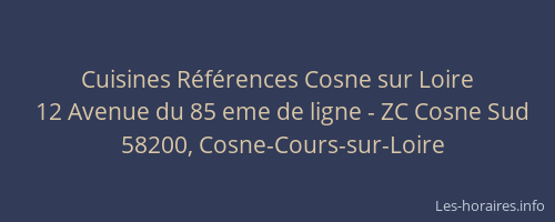 Cuisines R&eacute;f&eacute;rences Cosne sur Loire