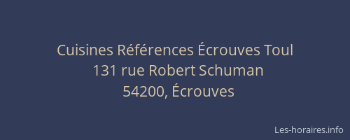 Cuisines R&eacute;f&eacute;rences &Eacute;crouves Toul