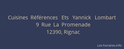 Cuisines  R&eacute;f&eacute;rences   Ets   Yannick   Lombart