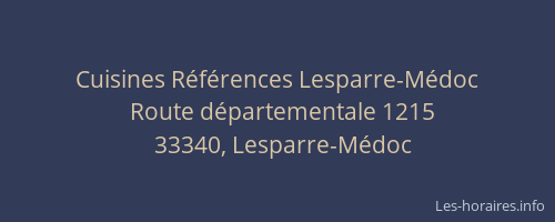 Cuisines R&eacute;f&eacute;rences Lesparre-M&eacute;doc