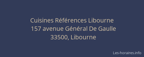 Cuisines Références Libourne