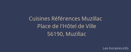 Cuisines R&eacute;f&eacute;rences Muzillac