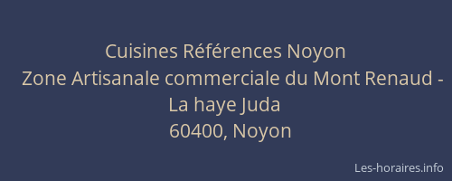 Cuisines R&eacute;f&eacute;rences Noyon