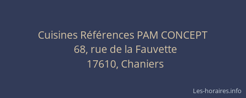 Cuisines R&eacute;f&eacute;rences PAM CONCEPT