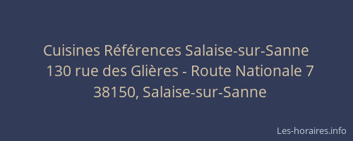 Cuisines R&eacute;f&eacute;rences Salaise-sur-Sanne