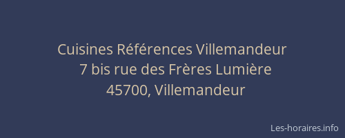 Cuisines R&eacute;f&eacute;rences Villemandeur