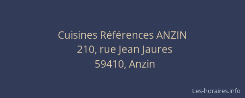 Cuisines Références ANZIN