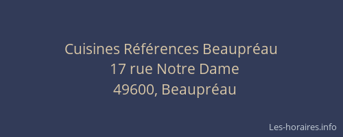 Cuisines Références Beaupréau