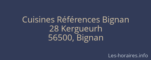 Cuisines Références Bignan