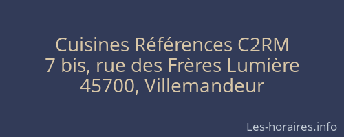 Cuisines Références C2RM