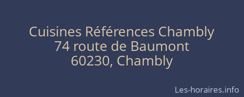 Cuisines Références Chambly