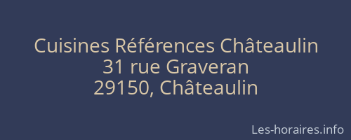 Cuisines Références Châteaulin