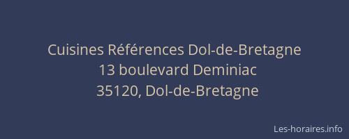 Cuisines Références Dol-de-Bretagne