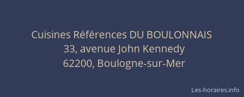 Cuisines Références DU BOULONNAIS