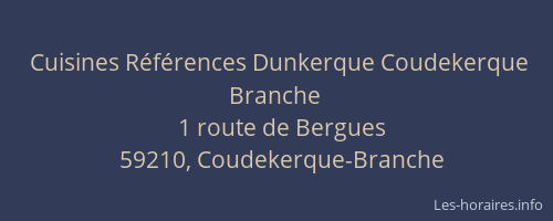 Cuisines Références Dunkerque Coudekerque Branche