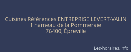Cuisines Références ENTREPRISE LEVERT-VALIN