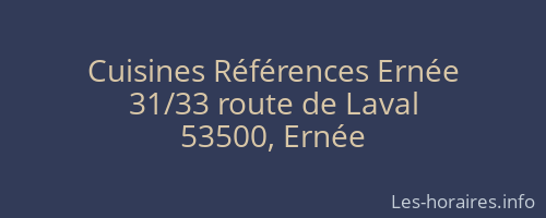 Cuisines Références Ernée