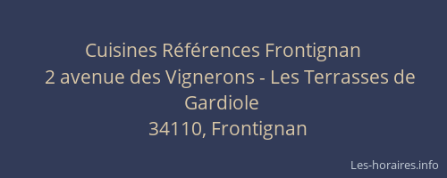 Cuisines Références Frontignan