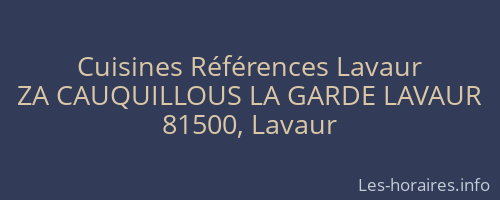 Cuisines Références Lavaur