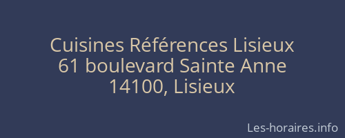 Cuisines Références Lisieux
