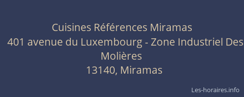 Cuisines Références Miramas