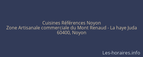 Cuisines Références Noyon