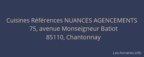 Cuisines Références NUANCES AGENCEMENTS