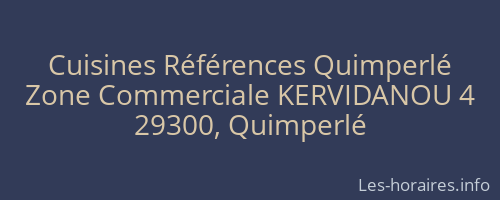 Cuisines Références Quimperlé