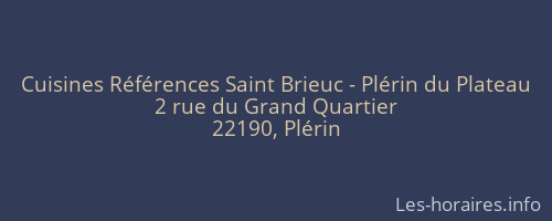 Cuisines Références Saint Brieuc - Plérin du Plateau