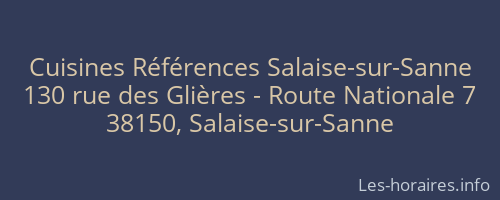 Cuisines Références Salaise-sur-Sanne