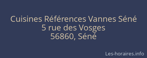 Cuisines Références Vannes Séné