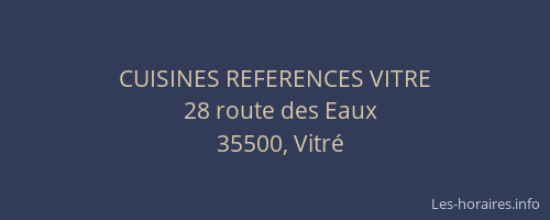 CUISINES REFERENCES VITRE