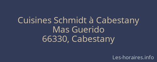 Cuisines Schmidt à Cabestany