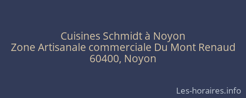Cuisines Schmidt à Noyon