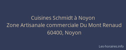 Cuisines Schmidt &agrave; Noyon