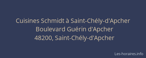 Cuisines Schmidt à Saint-Chély-d'Apcher