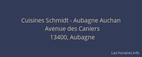 Cuisines Schmidt - Aubagne Auchan