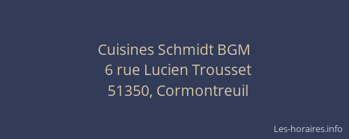 Cuisines Schmidt BGM