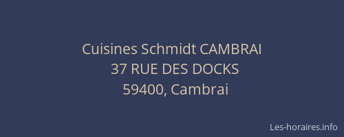Cuisines Schmidt CAMBRAI
