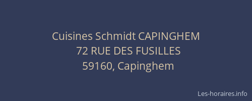Cuisines Schmidt CAPINGHEM