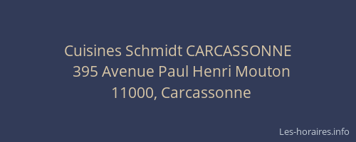 Cuisines Schmidt CARCASSONNE