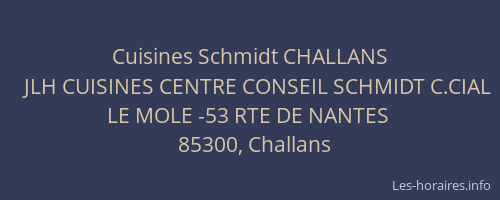 Cuisines Schmidt CHALLANS